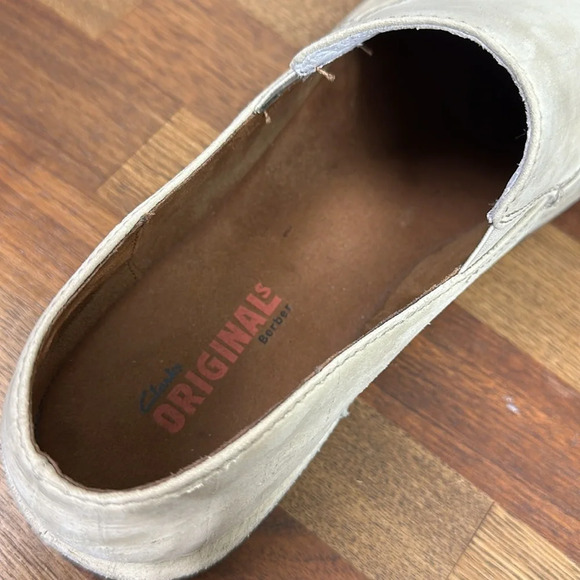 Clarks Originals Men 12 Loafers Berber Slip On‎ Comfort Cream Ivory Low Top Shoe - Picture 7 of 8